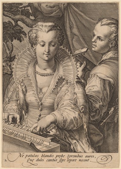 Hearing by Jan Pietersz Saenredam after Hendrik Goltzius