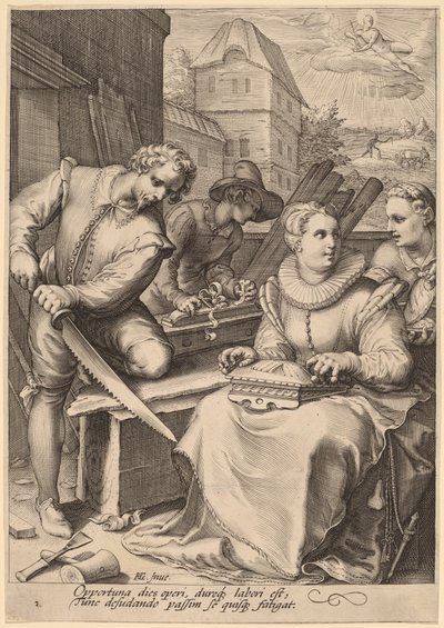 Midday by Jan Pietersz Saenredam, after Hendrik Goltzius