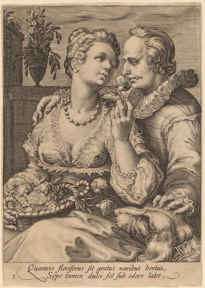 Smell by Jan Pietersz Saenredam after Hendrik Goltzius