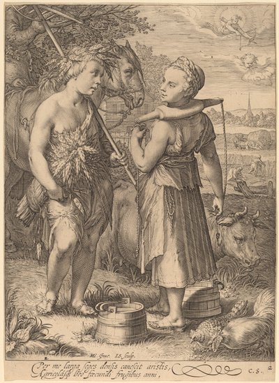 Summer by Jan Pietersz Saenredam after Hendrik Goltzius