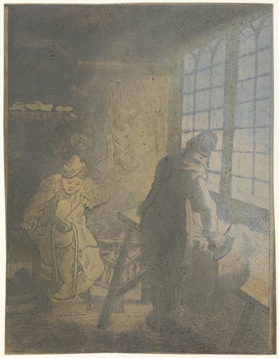Shoemakers by Jan Ruyscher (attributed to)