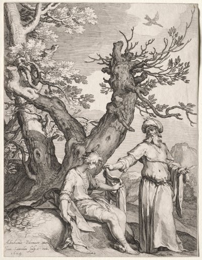 Ahijah and Jeroboam by Jan Saenredam
