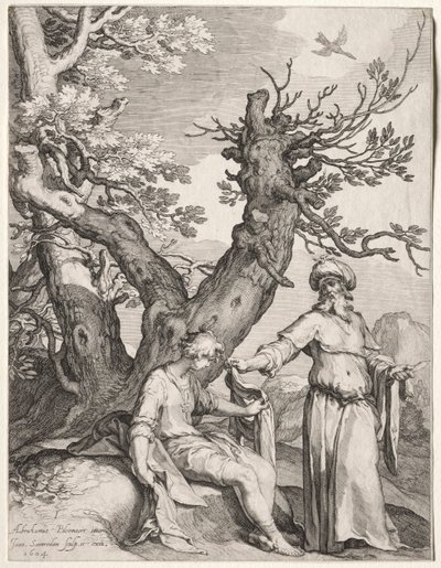 Ahijah and Jeroboam, 1604 by Jan Saenredam
