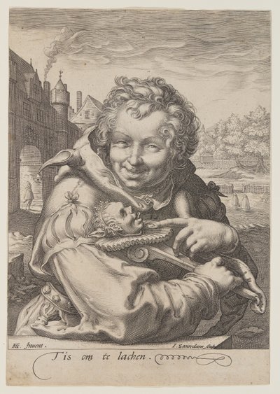 Fool Holding a Staff by Jan Saenredam