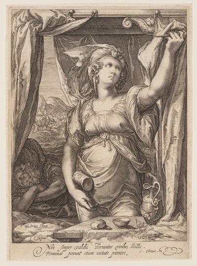 Jael and Sisera by Jan Saenredam