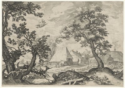 Landscape with the Abduction of Ganymede by Jan Saenredam