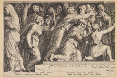 The Punishment of Niobe (Plate 4) by Jan Saenredam