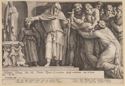The Punishment of Niobe (Plate 5) by Jan Saenredam