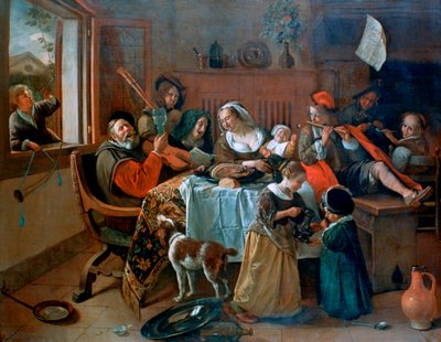 The Merry Family by Jan Havickszoon Steen