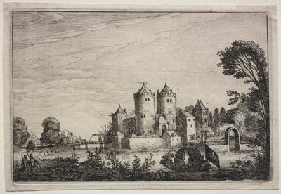 The Castle with Two Towers by Jan Van de Velde