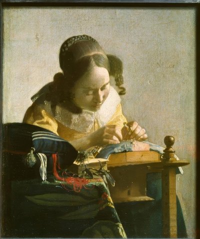 The Lacemaker by Jan Vermeer van Delft