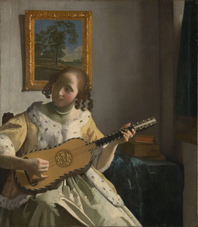 The Guitar Player by Jan Vermeer van Delft