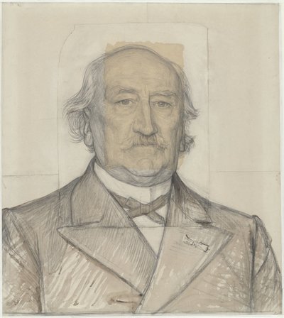 Portrait of Prof. Dr. H.A. Kooyker by Jan Veth