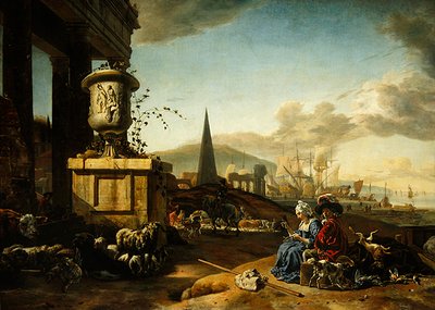 Italian Seaport by Jan Baptist Weenix