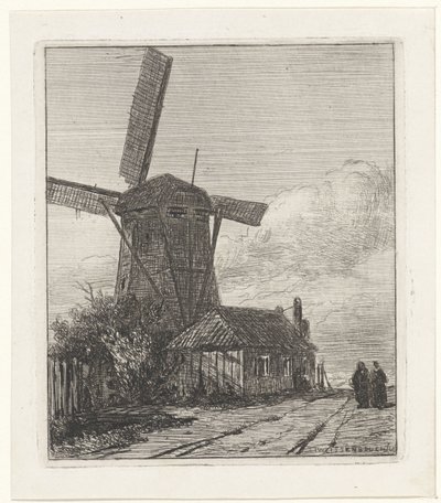 View of the Trekweg in The Hague by Jan Weissenbruch