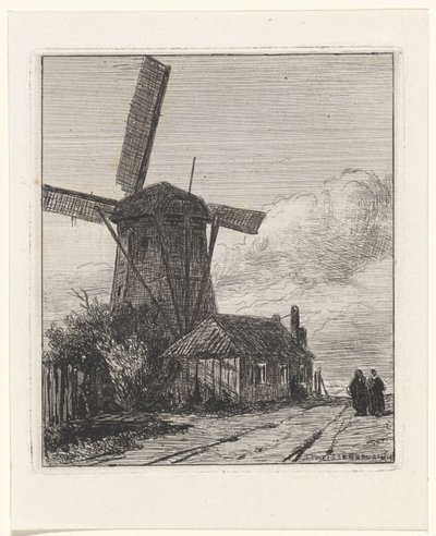 View of the Towpath in The Hague by Jan Weissenbruch