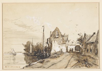 Small Town by a River by Jan Weissenbruch