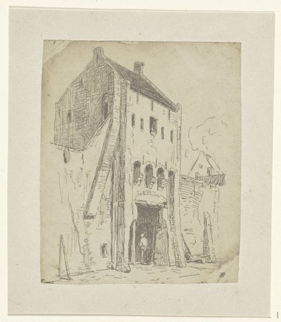 Steigerpoort in Leerdam by Jan Weissenbruch