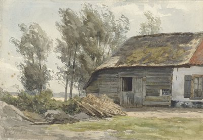 Farmstead with Barn by Jan Willem van Borselen