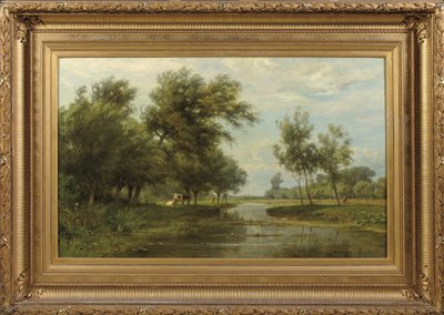 Landscape at Alblasserdam by Jan Willem van Borselen
