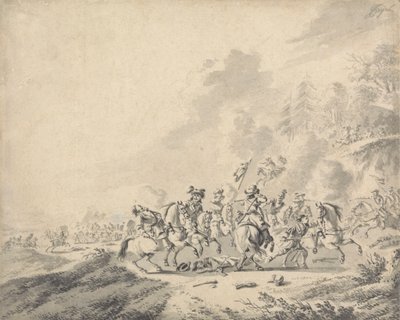 A Cavalry Battle by Jan Wyck