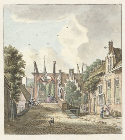 View of Alphen aan de Rijn by Jan de Beijer
