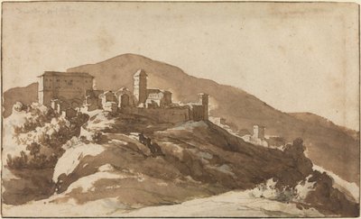 A View of Savelli near Albano by Jan de Bisschop