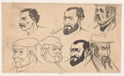 Study Sheet with Heads by Jan de Waardt
