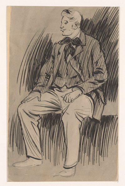 Seated Man by Jan de Waardt