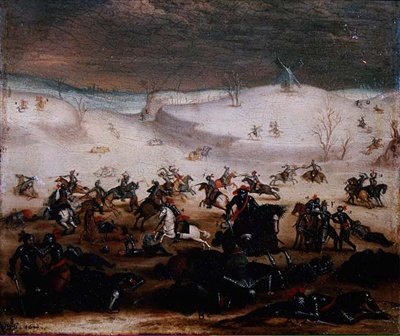 Battle Scene by Jan the Elder Brueghel