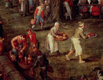 Servers Carrying Food and Wine by Jan the Elder Brueghel