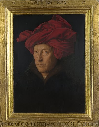 Portrait of a Man (Self-Portrait?). 1433 by Jan van Eyck