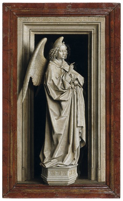 The Annunciation Diptych, Left Panel, 1434-1435 by Jan van Eyck