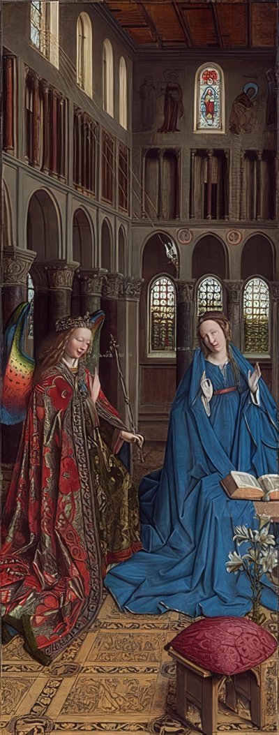 Annunciation. Around 1434/36 by Jan van Eyck