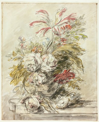 A Flower Piece by Jan van Huysum