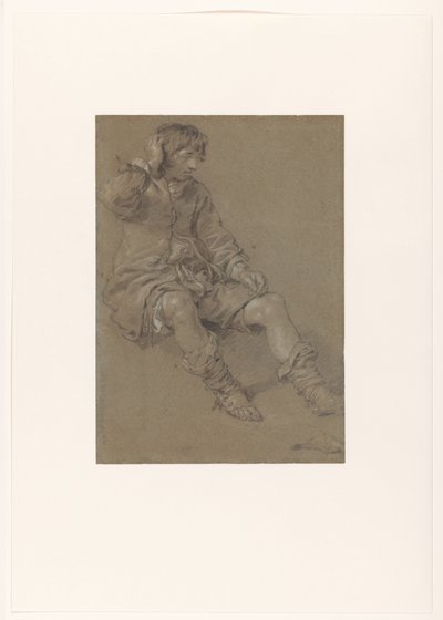 Sitting Boy by Jan van  Noordt