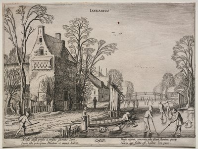 The Twelve Months: January by Jan van de Velde II