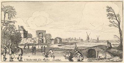 Winter Landscape by Jan van de Velde II