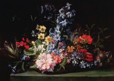 Basket of Flowers by Jan van den Hecke