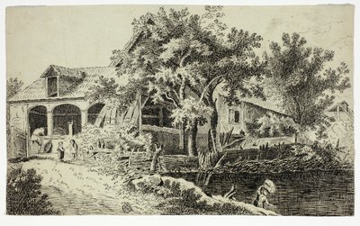Mill by the Stream by Jan van der Straet