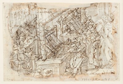 Sericulture, Unwinding Cocoons by Jan van der Straet, called Stradanus