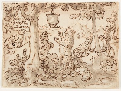 The Panther Trap by Jan van der Straet, called Stradanus