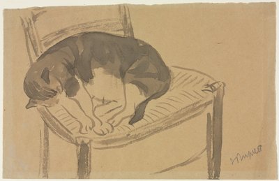 Sleeping Cat, First Third 1900s by Jane Poupelet