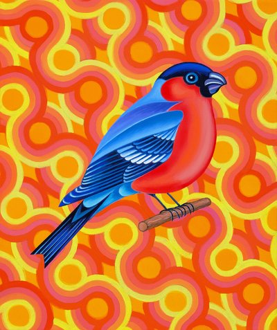 Bullfinch, 2023 by Jane Tattersfield