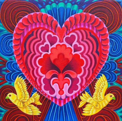 Heart and birds, 2016 by Jane Tattersfield