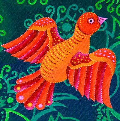 Orange Bird by Jane Tattersfield