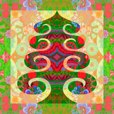 Tree in Green, 2020 by Jane Tattersfield