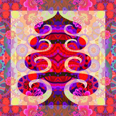 Tree in Red, 2020 by Jane Tattersfield