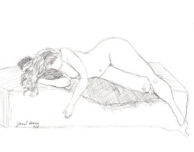 Figure Drawing 1.5, c.2016 by Janel Bragg