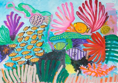 Coral Reef by Janet McKenzie